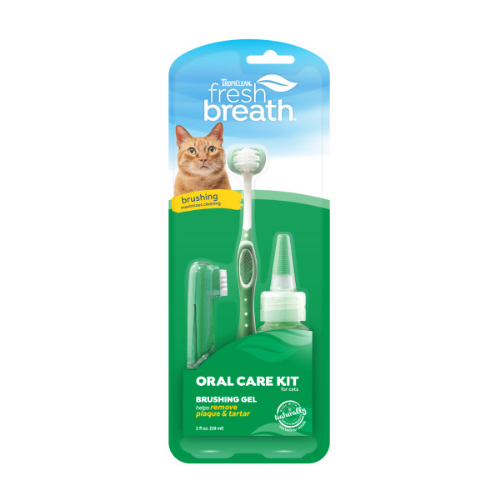 TropiClean Fresh Breath Oral Care Kit for Cats, 2oz 16